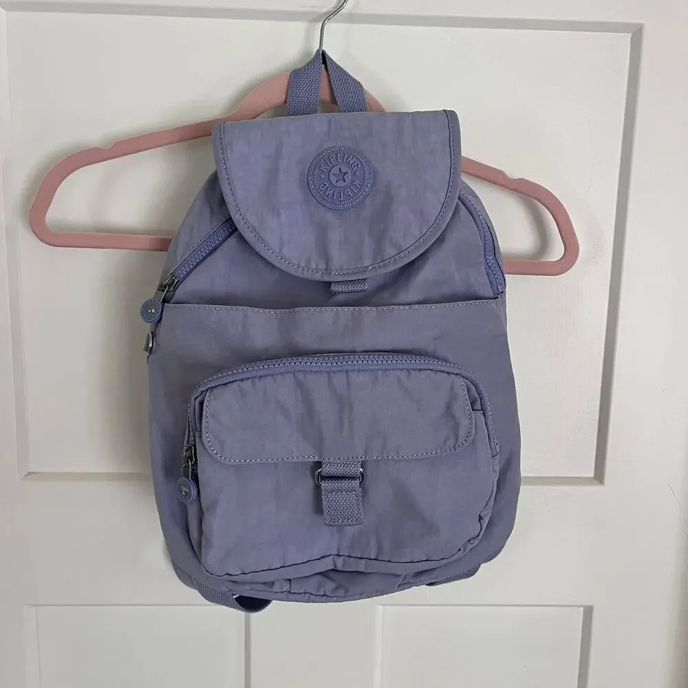 Kipling Queenie Backpack Lush Lavender Mini Nylon